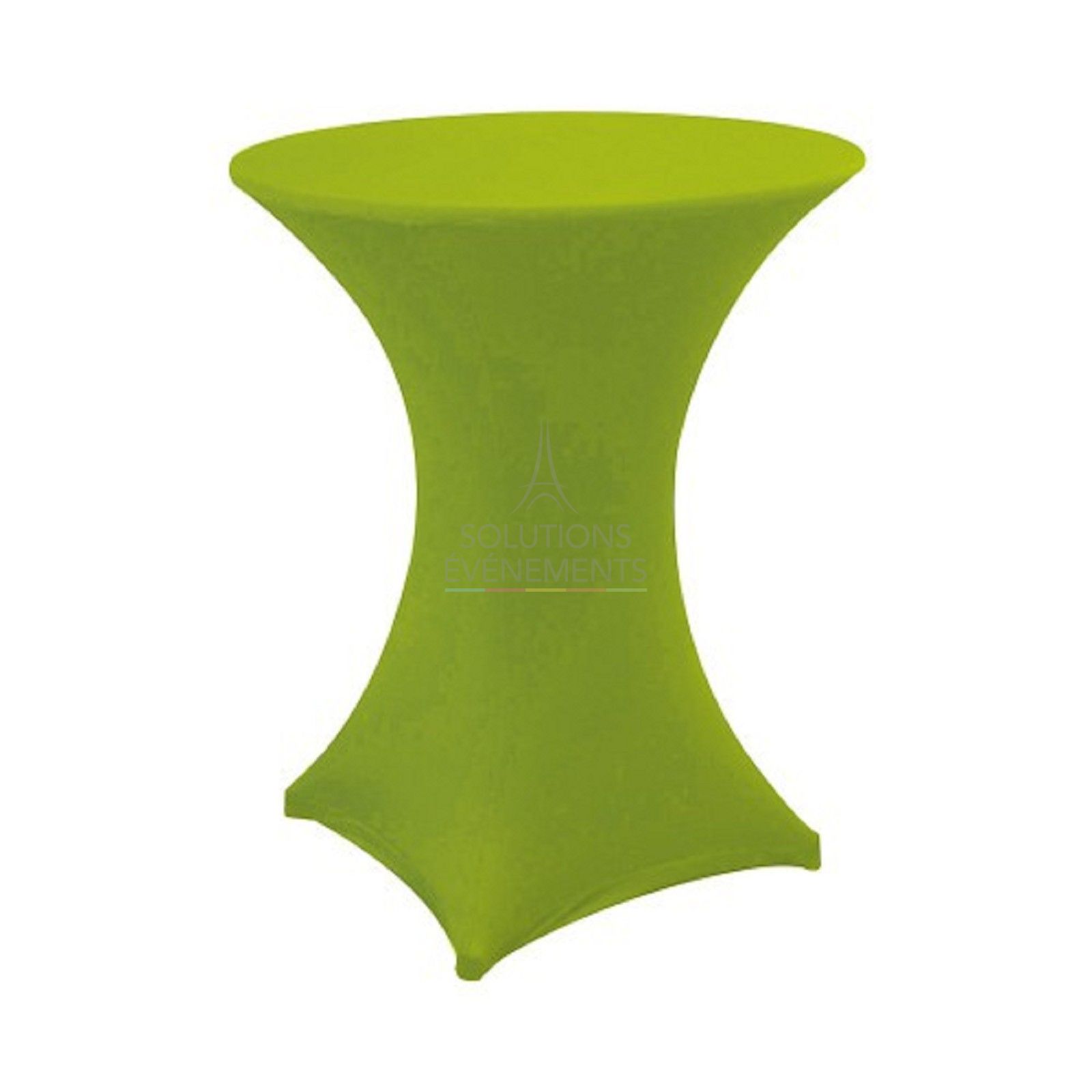 Rental of high standing dining table. Green