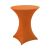 Rental of high standing dining table. Orange