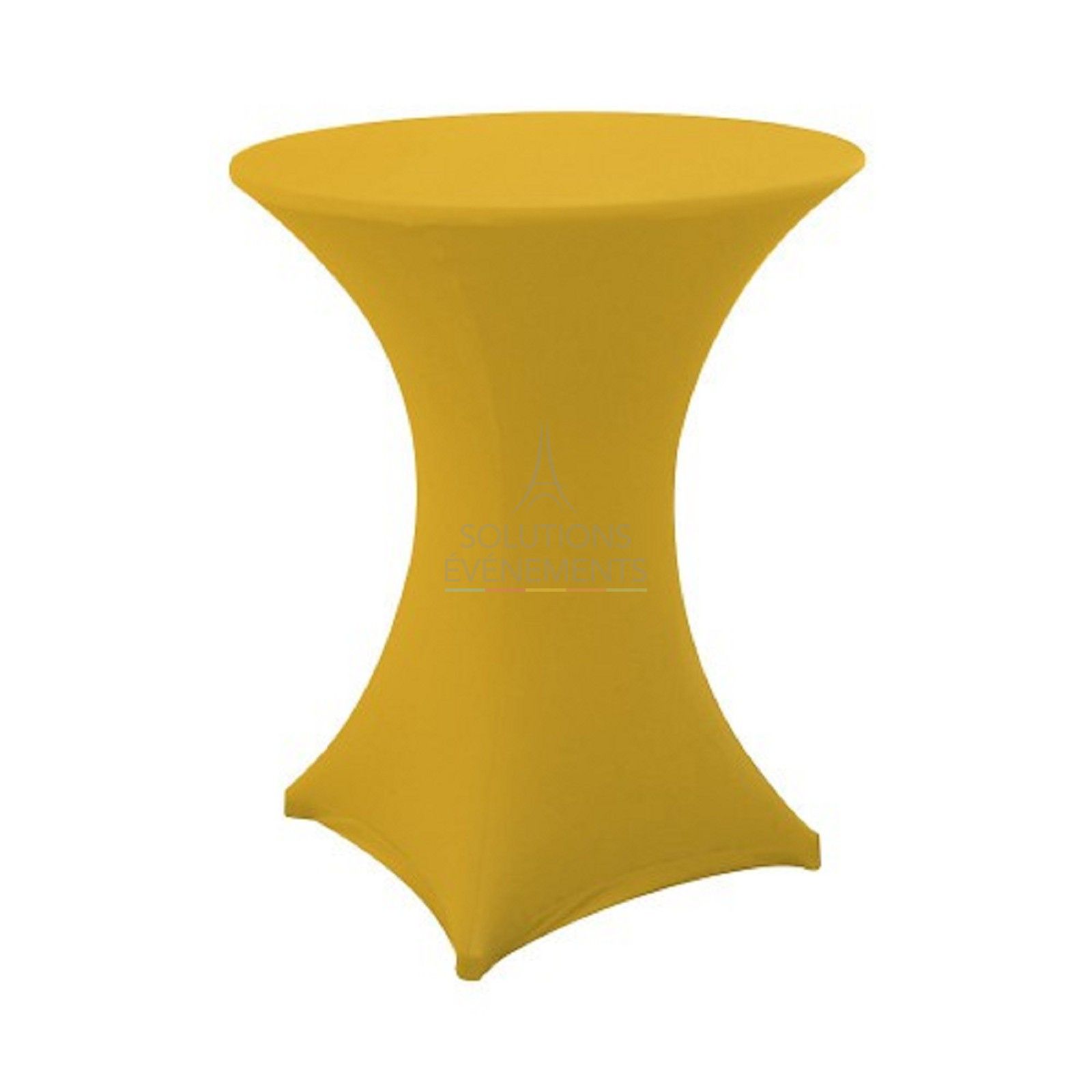 Rental of high standing dining table. YELLOW