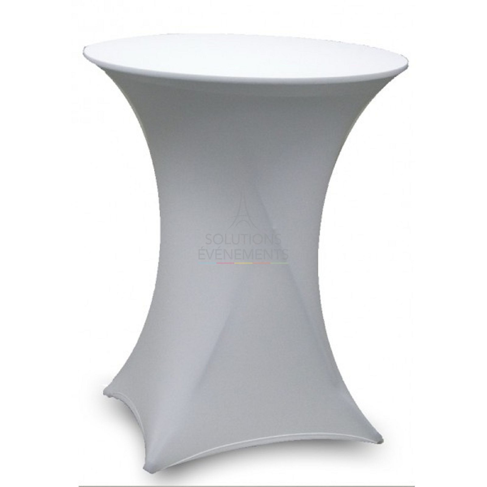 Rental high dining table - White