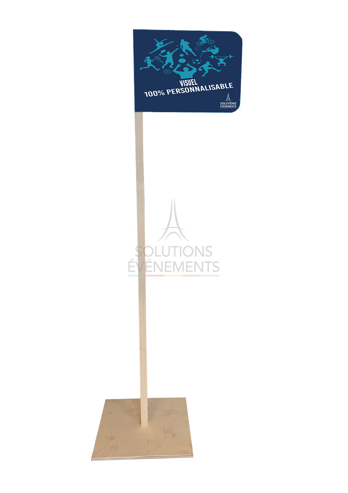 Rental of eco-responsible standing signage