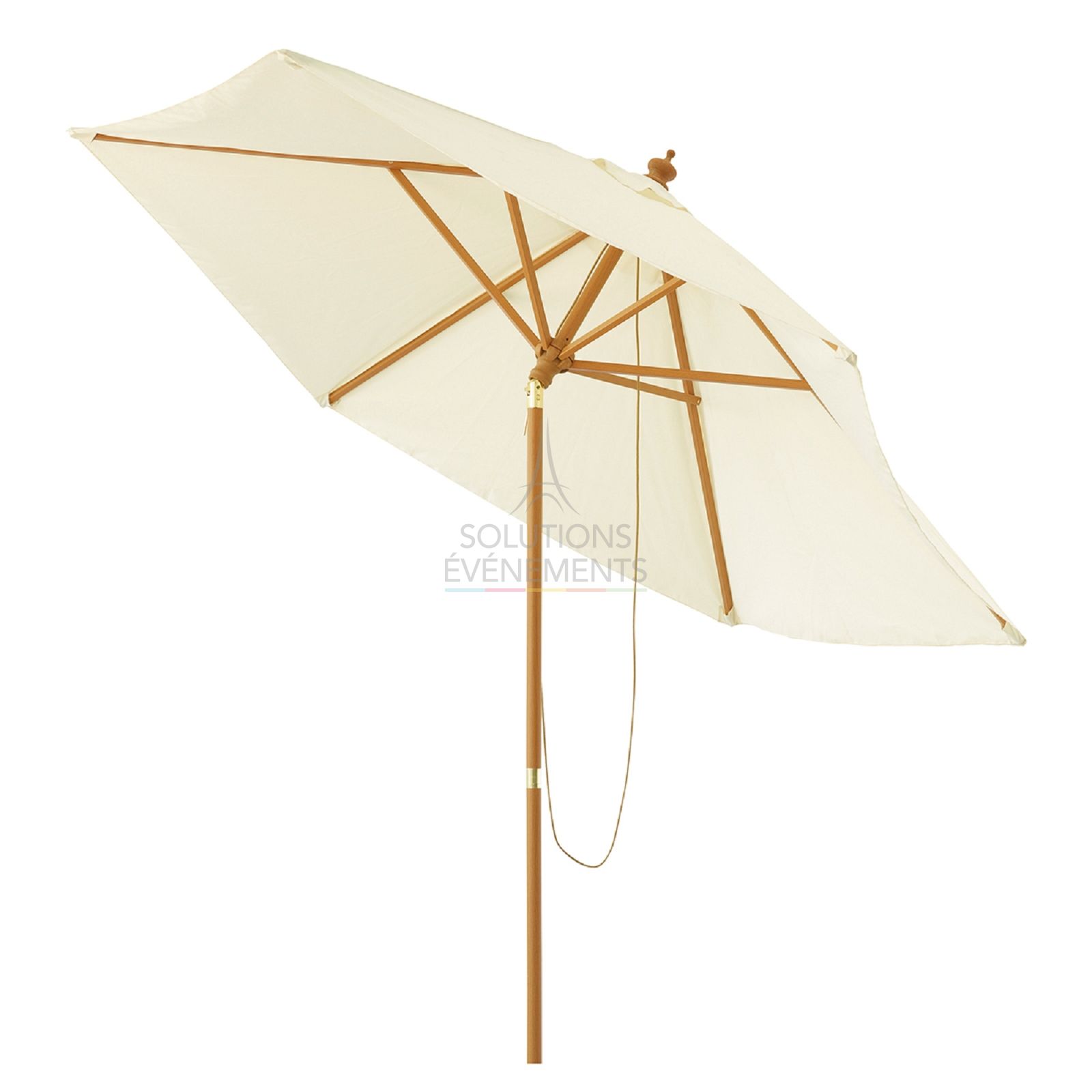 Rental of tilting fabric parasol for garden and terrace