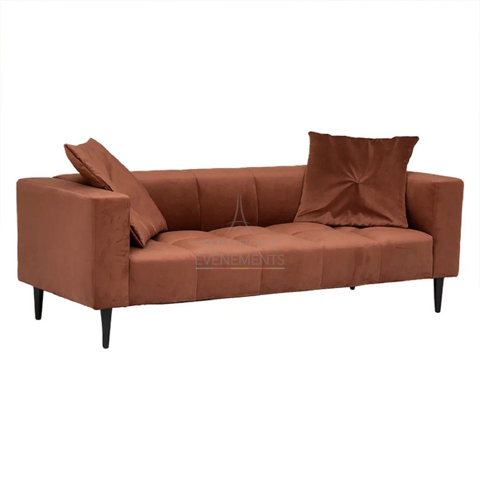 3-4 seater velvet sofa rental