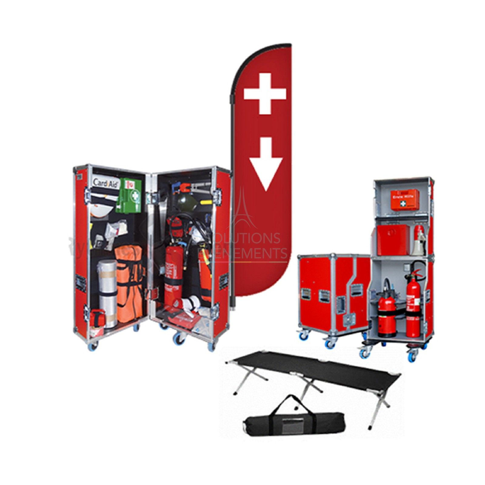 Emergency flight case rental