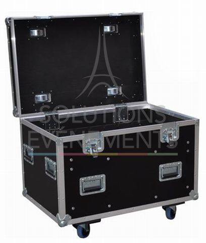 flight case rental trunk with wheels and brakes