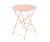 Pink folding metal garden table rental