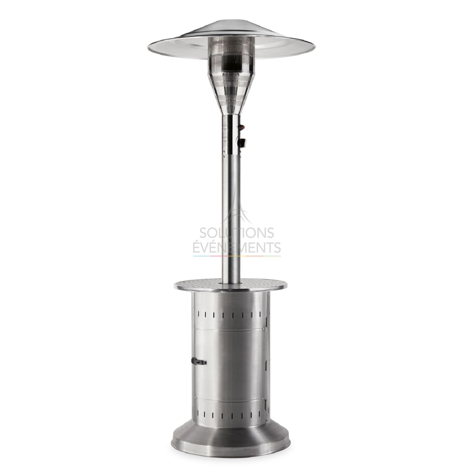 Rental of mushroom parasol heaters and patio heaters for events