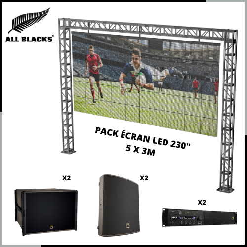 Rental Pack Giant 230-inch LED Wall Screen for the 2023 Rugby World Cup