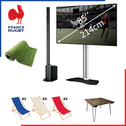 Rental 85-inch screen pack for the 2023 Rugby World Cup