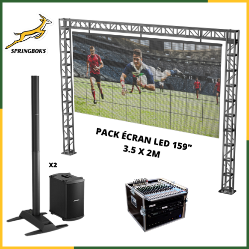 Rental Pack Giant 159-inch LED Wall Screen for the 2023 Rugby World Cup