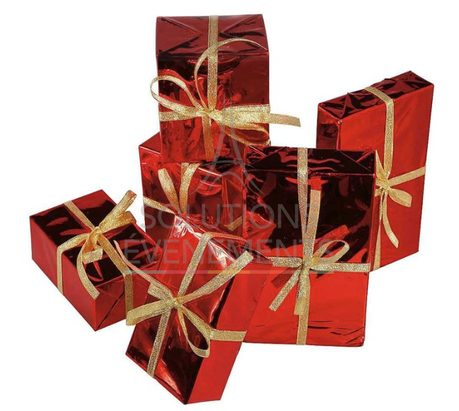 Rental of small decorative Christmas gift boxes