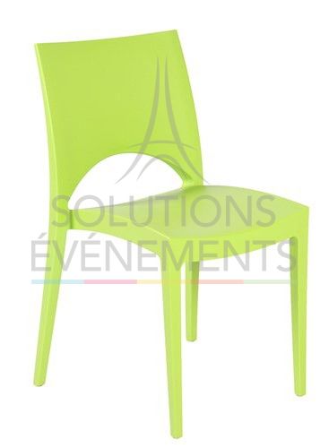 Green chair rental for reception and seminar