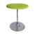 Rental of green pedestal table, diameter 70cm