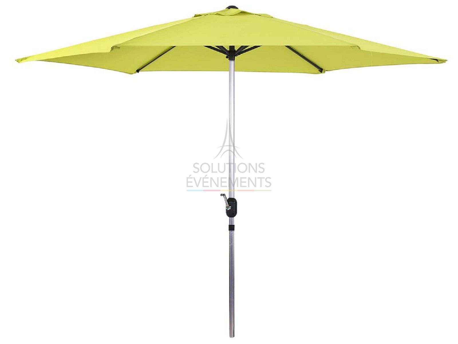 Rental of fabric parasols for gardens and terraces