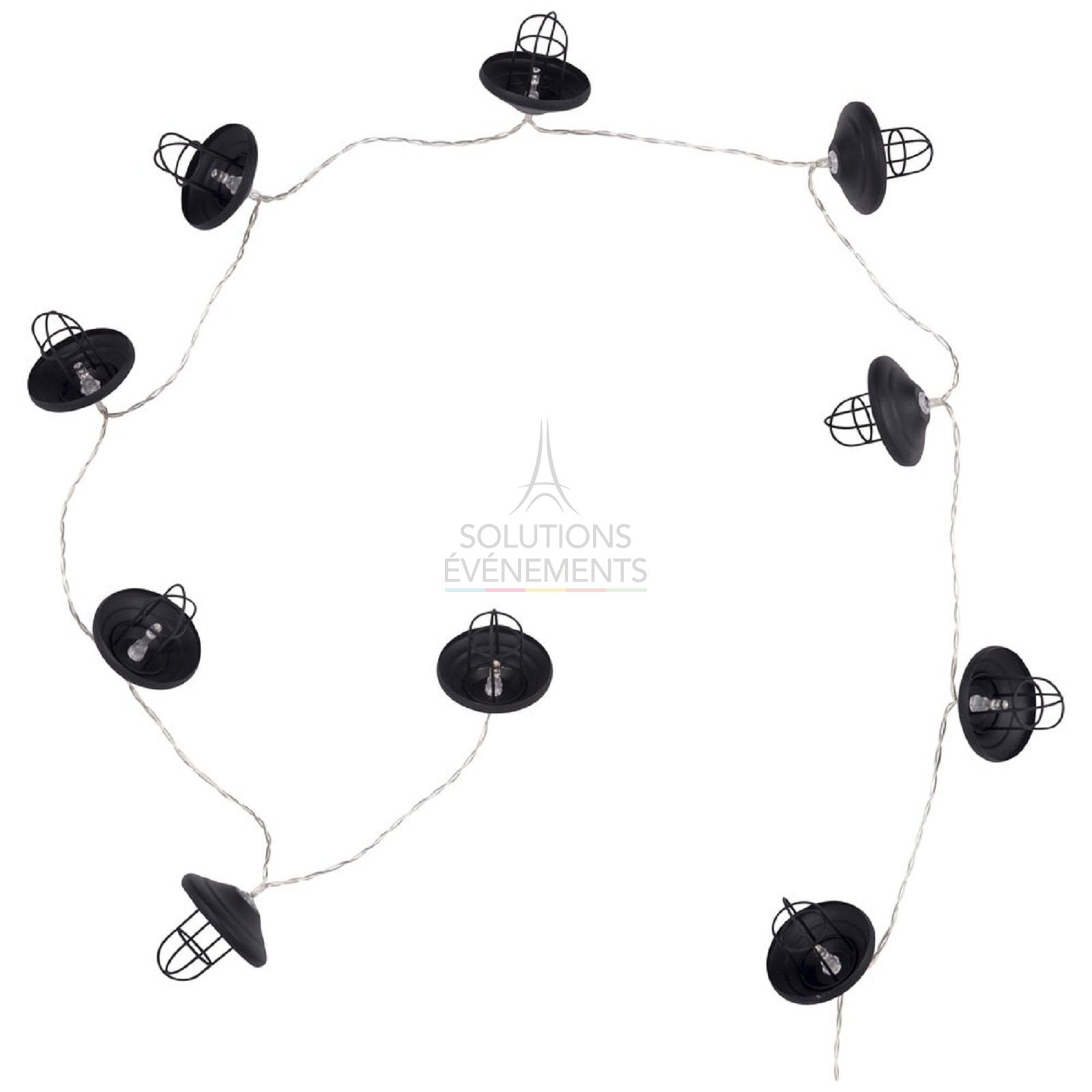 Rental of electric light garland with LED bulbs