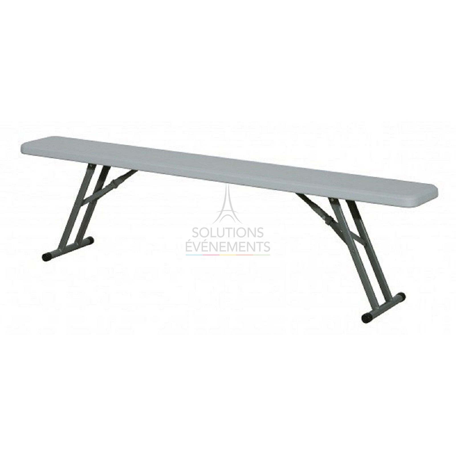 Rental of HPDE folding bench for banquet table seating