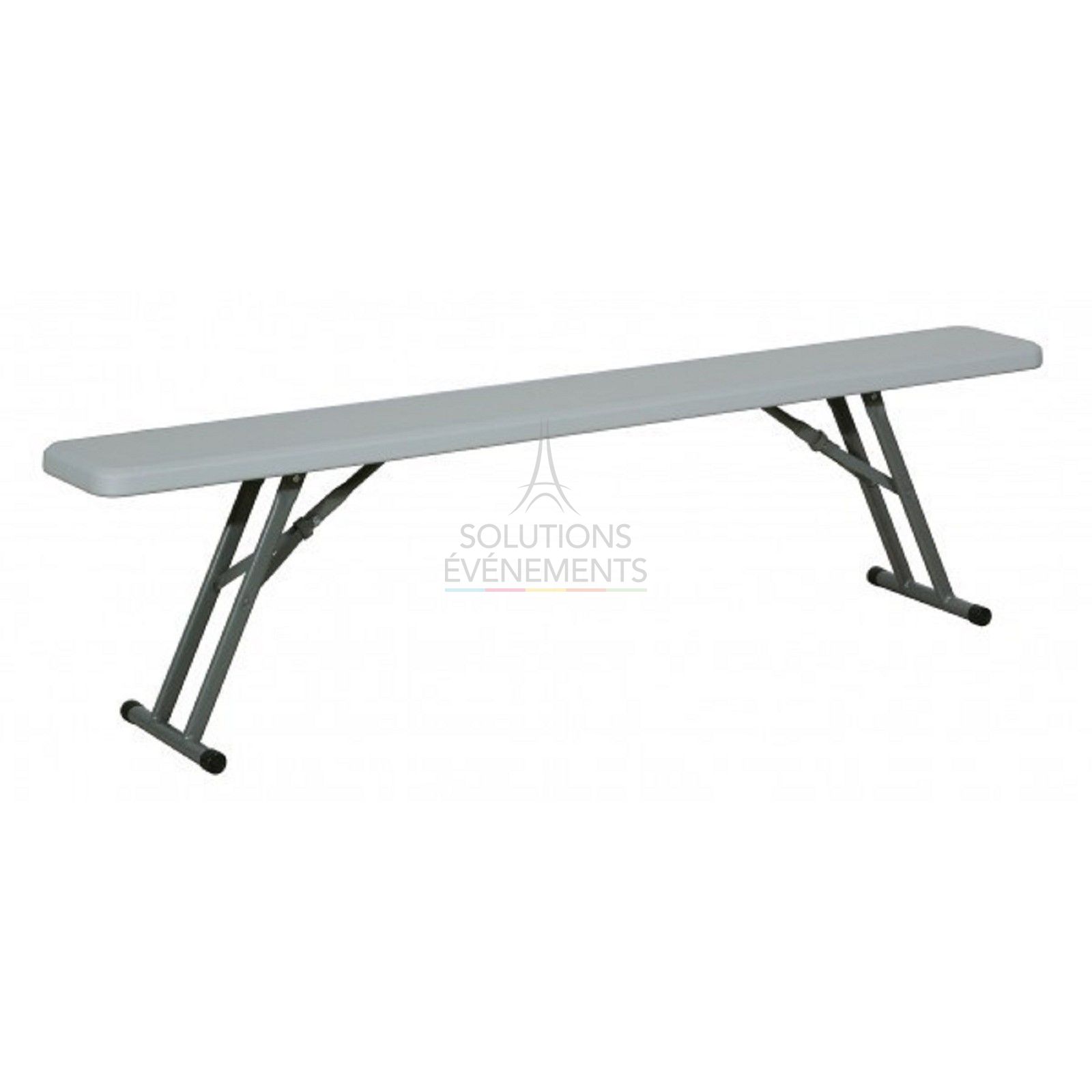 Rental of HPDE folding bench for banquet table seating