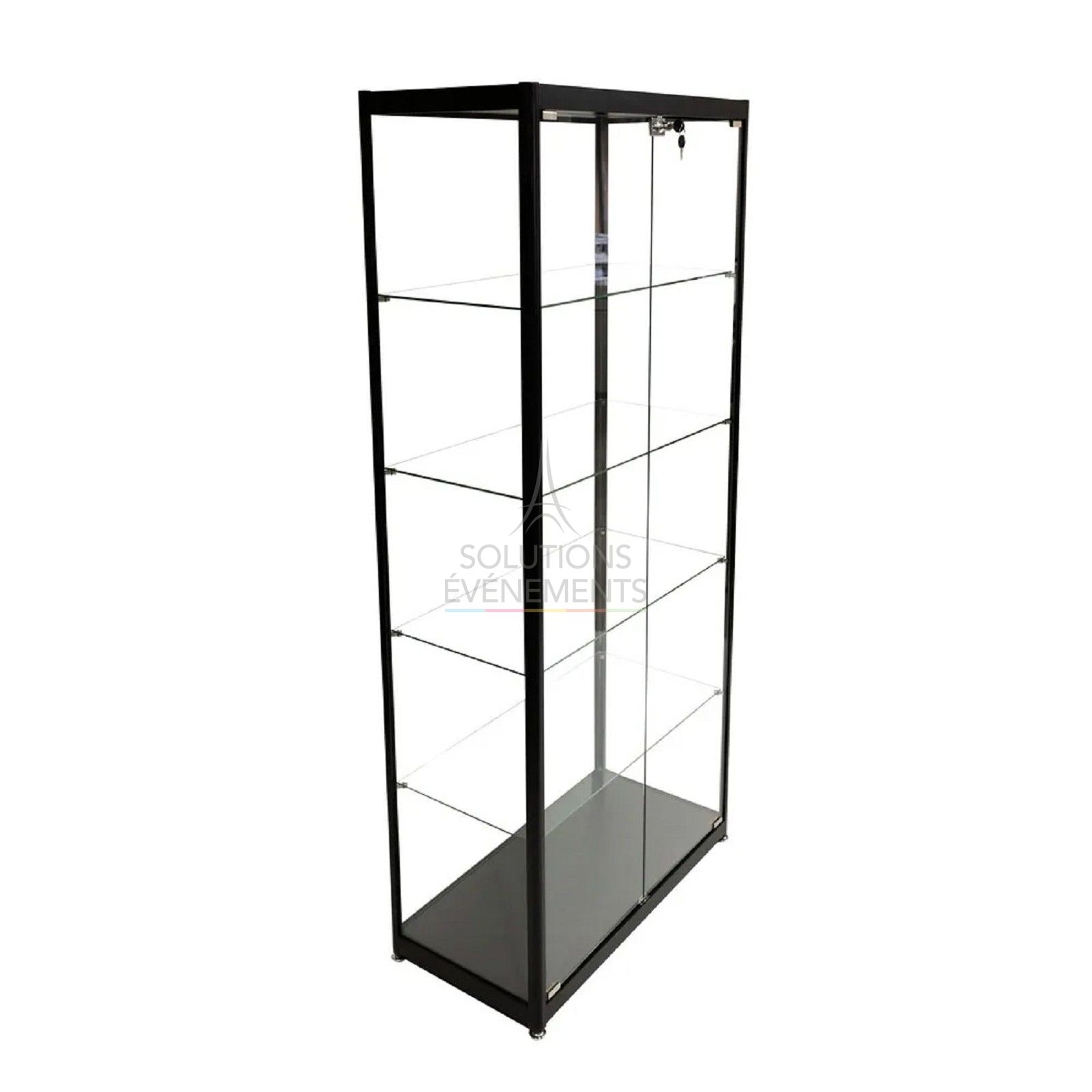 Rental of high black display case