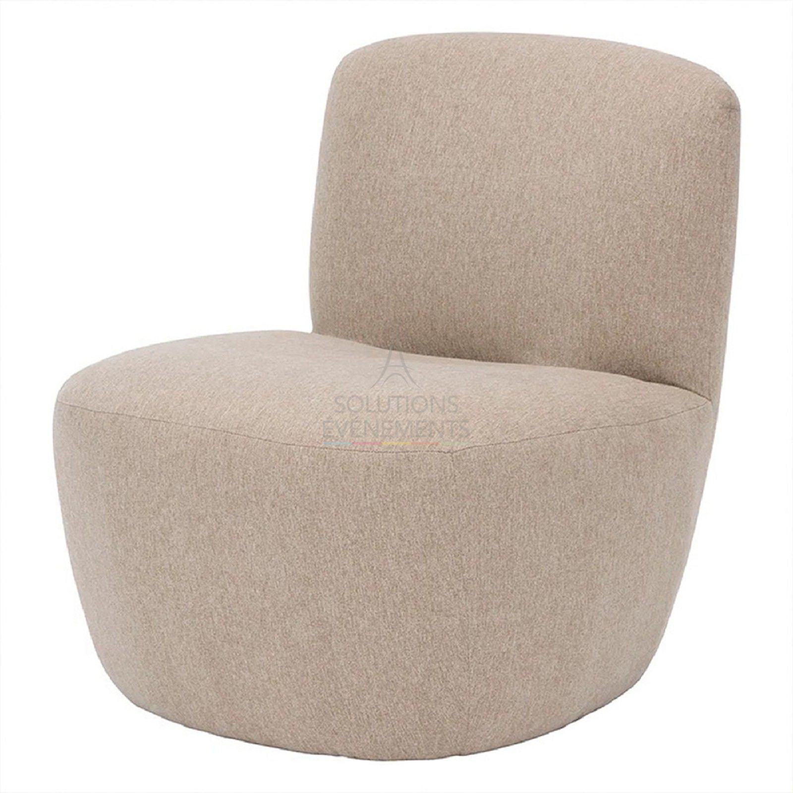 Rental of a small soft beige armchair