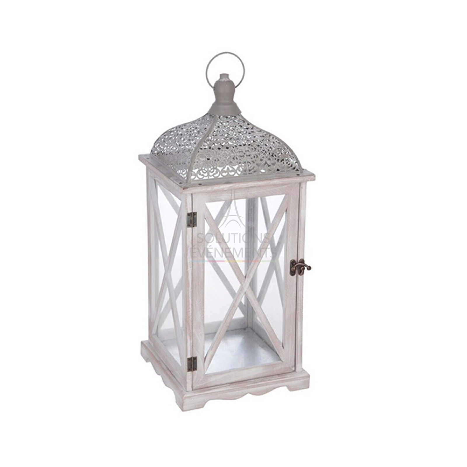 Wooden lantern rental for candle