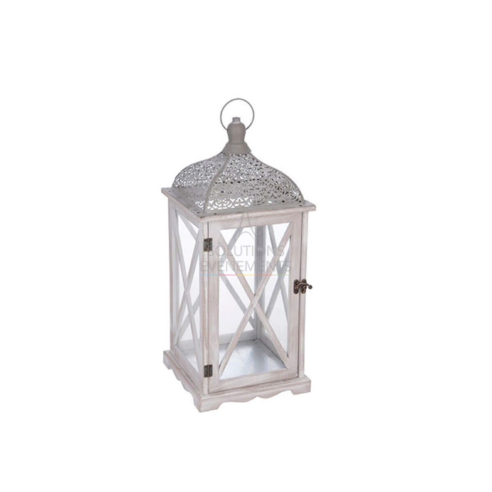 Wooden lantern rental for candle