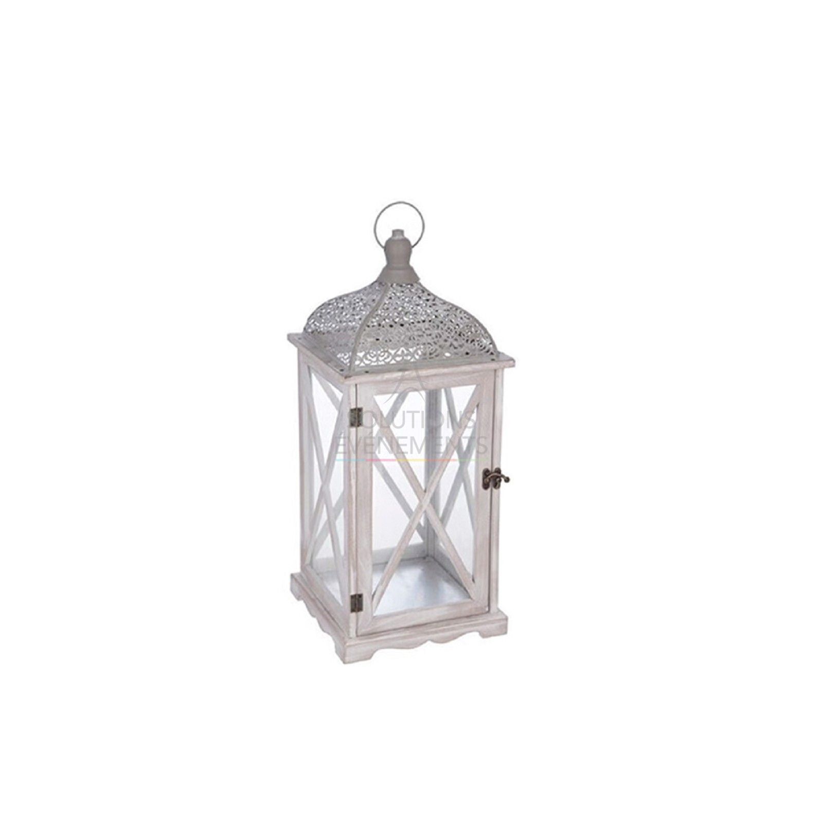 Wooden lantern rental for candle