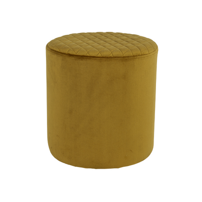 Mustard velvet stool rental