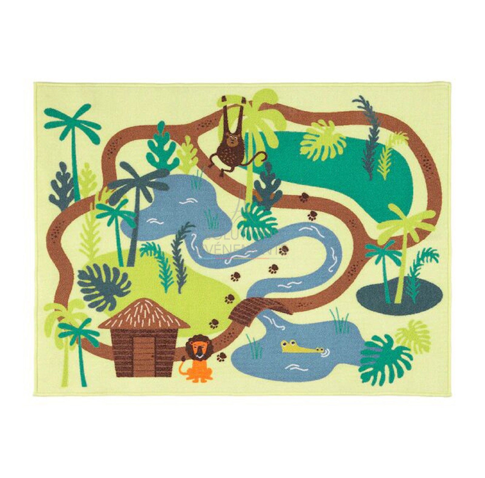 Jungle theme decorative rug rental