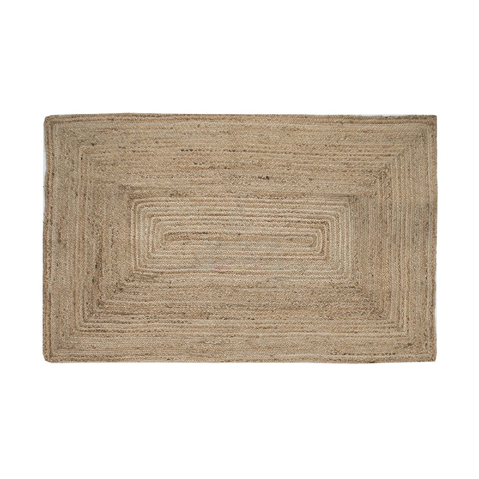 Rental natural jute rectangle rug