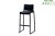 Rental black high chair eco-responsible design