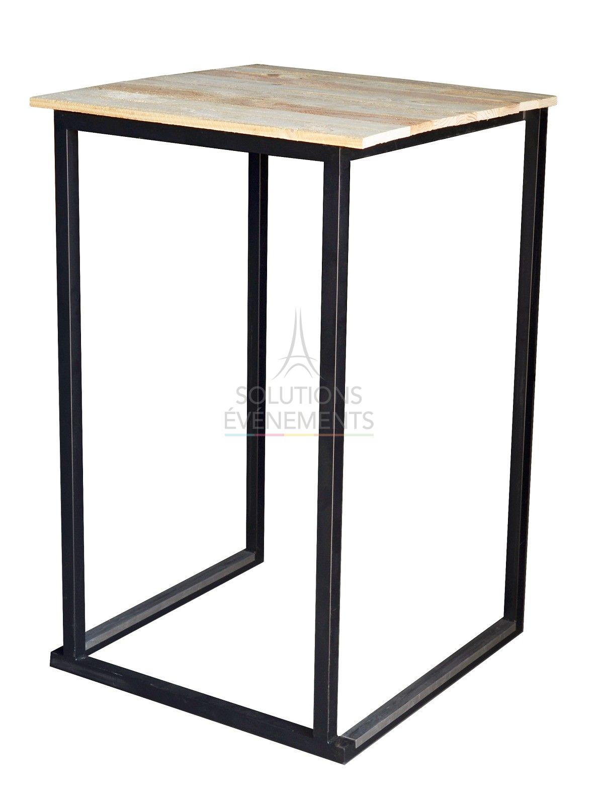 Kubo standing table in eco-responsible pallet wood