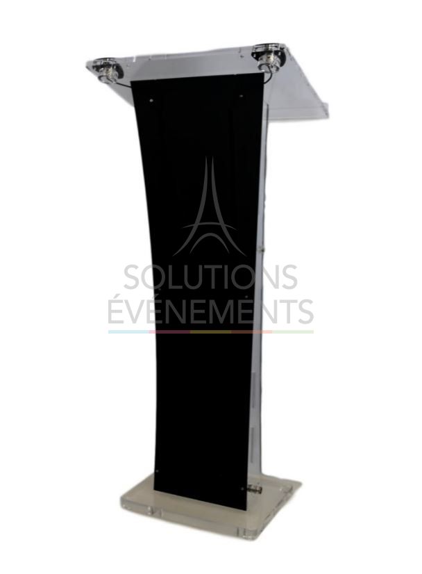 Plexiglass lectern rental for your conferences and seminars in Paris.