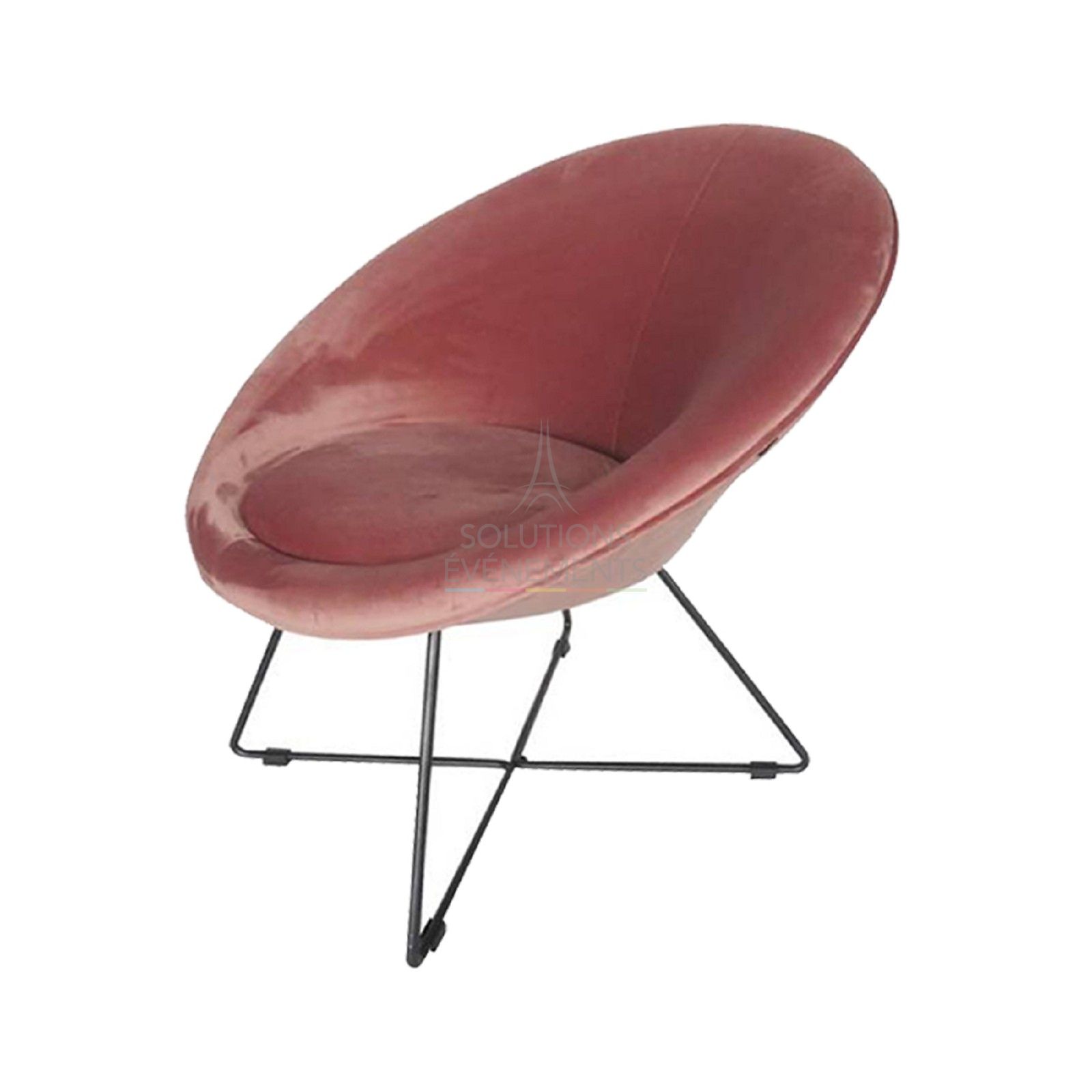 Rental of designer & trendy velvet armchair