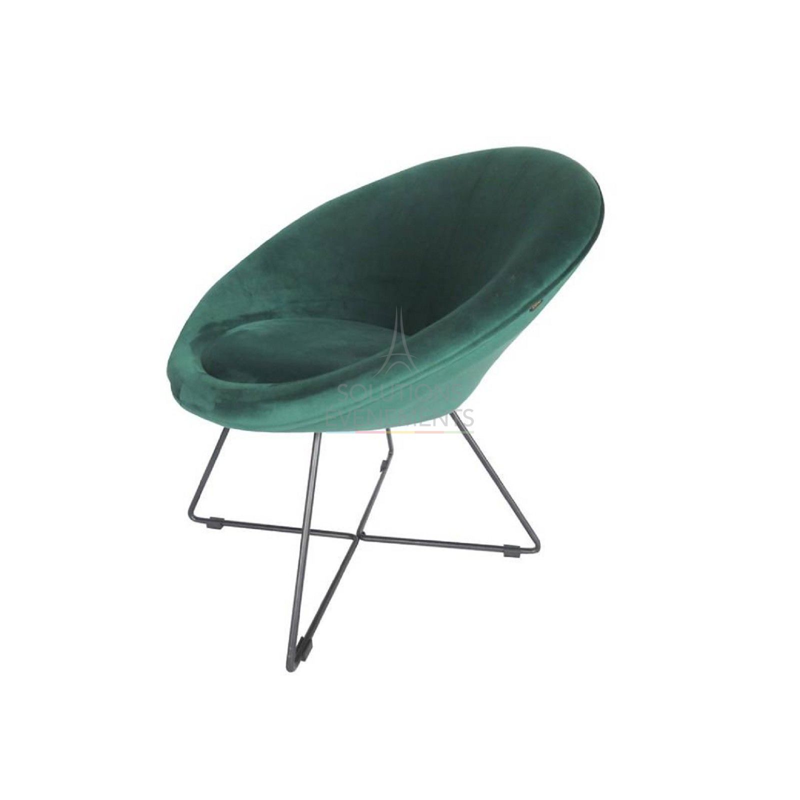 Rental of designer & trendy velvet armchair