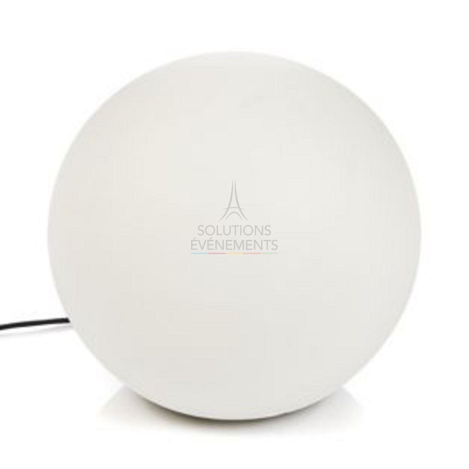 Rental of White Luminous Ball or sphere to plug in