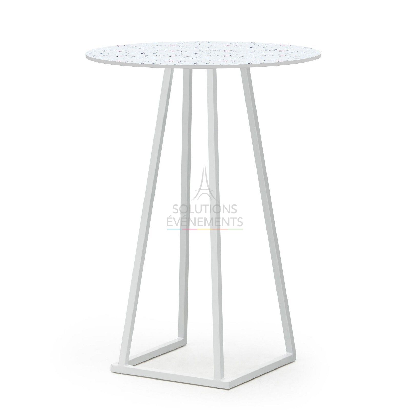Rental of eco-responsible standing tables with round top