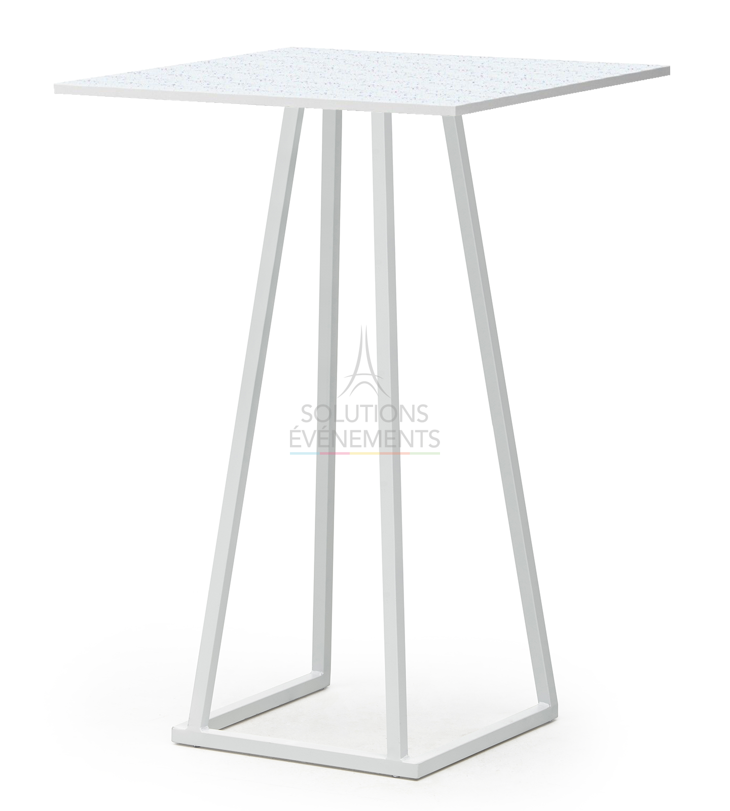 Rental of eco-responsible standing tables with square top