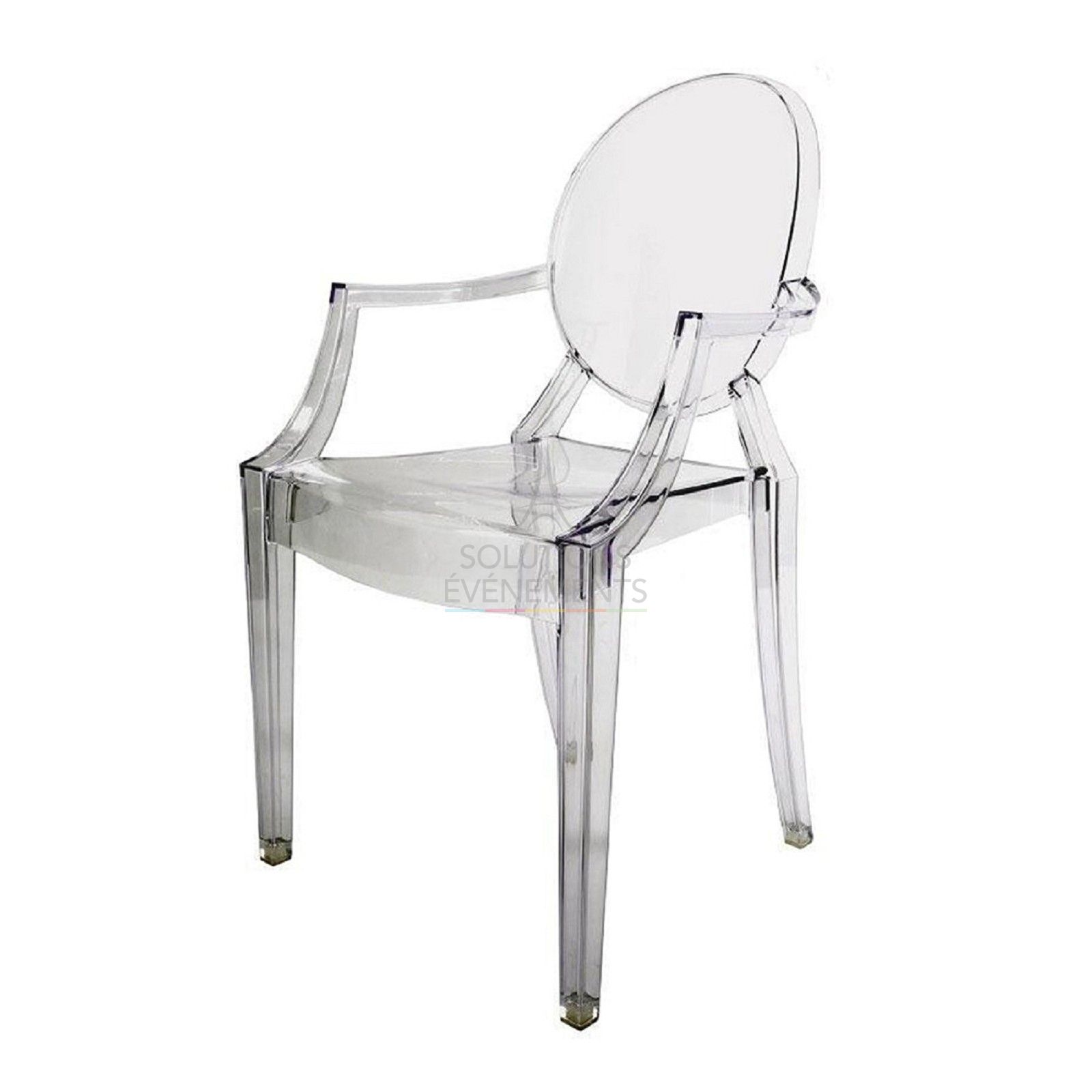 Louis Ghost Transparent Chair Rental Philippe Starck