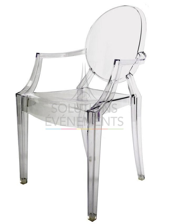 Louis Ghost Transparent Chair Rental Philippe Starck