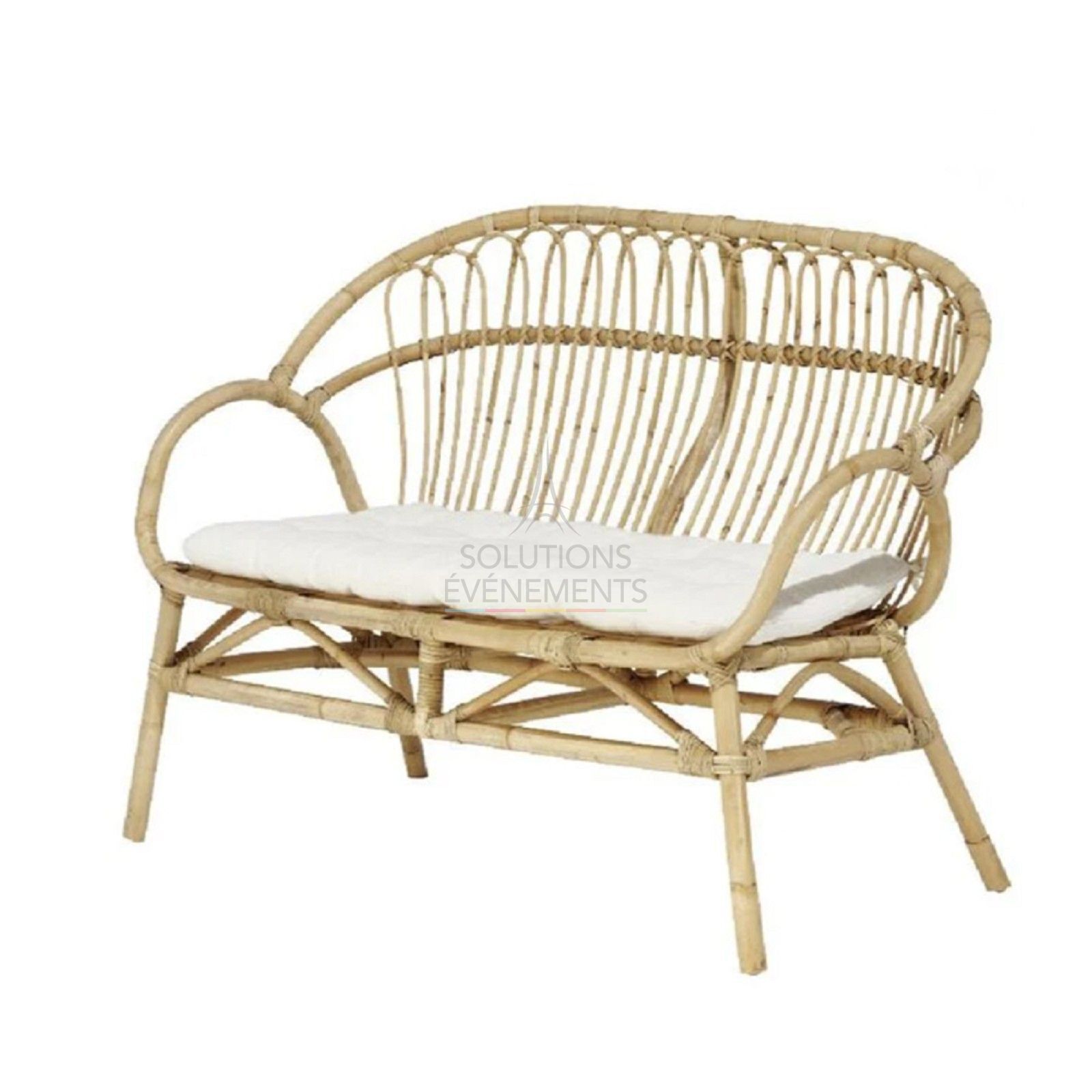 Natural Rattan sofa rental