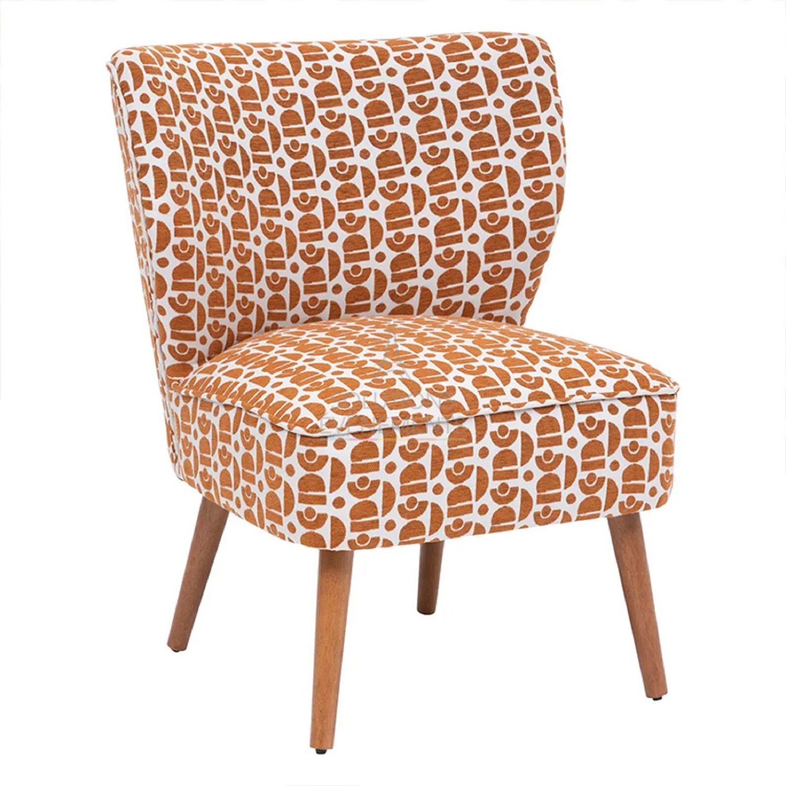 Rental of designer armchair with geometric patterns