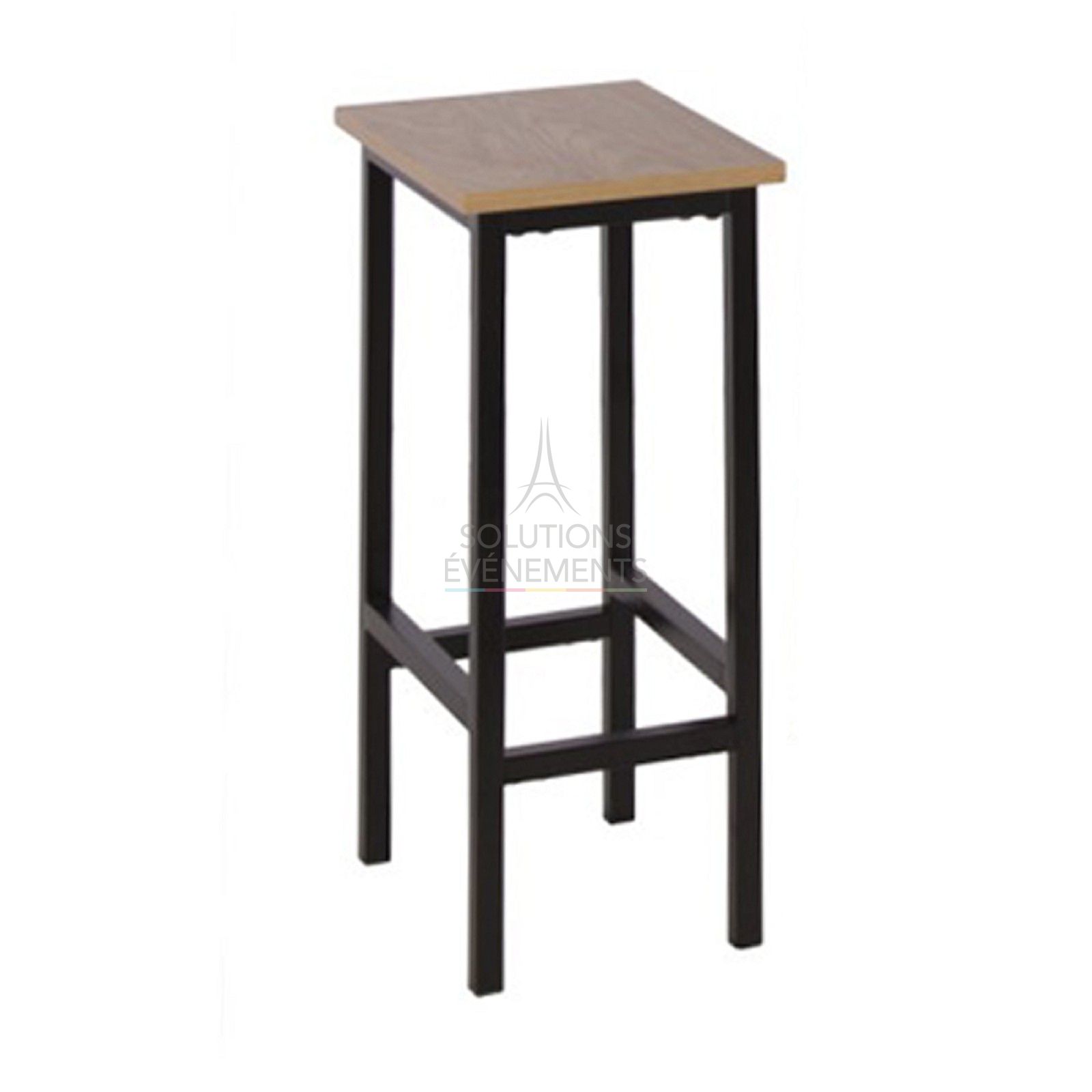 Rental of metal and wood bar stool