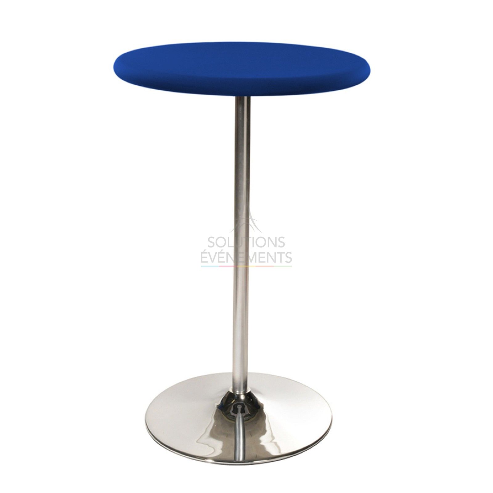 Location de table haute/mange debout avec housse bleue