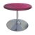 Rental of fushia pink coffee table diameter 70cm