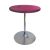 Rental of fuchsia pedestal table, diameter 70cm