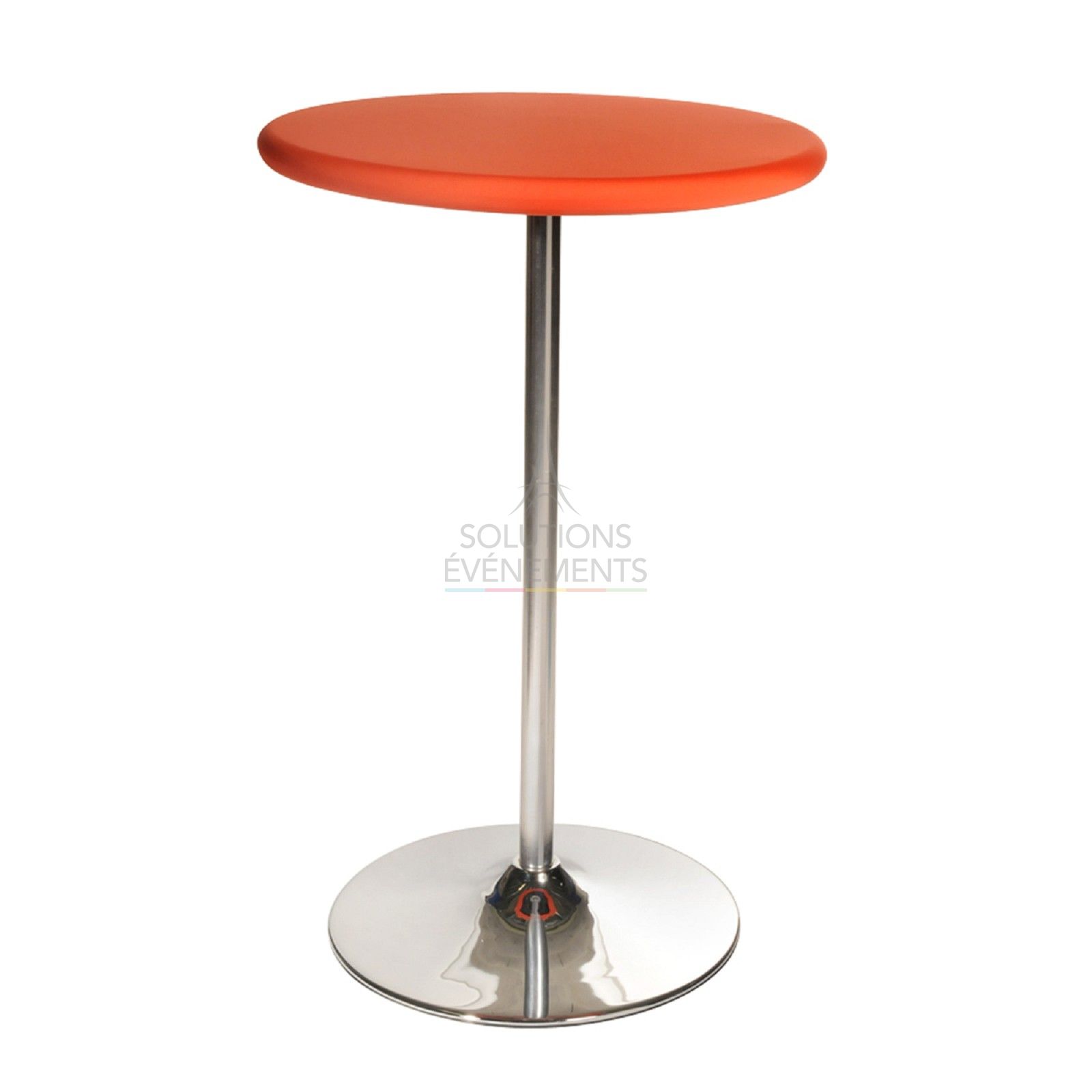 Location de table haute/mange debout avec housse orange