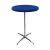 Rental of high dining table blue diameter 70cm