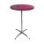 Rental of high standing dining table fuchsia diameter 70cm