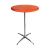 Rental of high orange standing dining table diameter 70cm