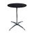 Rental of black pedestal table, diameter 60cm